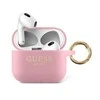 Dėklas Guess GUA3SGGEP AirPods 3 dangtelis rožinis / rožinis silikoninis blizgus