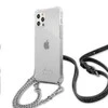 Dėklas GUESS GUHCP12LKC4GSSI HARDCASE 4G CHAIN IPHONE 12 PRO MAX Sidabrinis