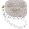 Guess PU 4G Classic Logo Pearl Strap dėklas skirtas Apple AirPods Pro 3 rožinės spalvos