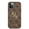 Dėklas Guess GUHCP12M4GMGBR skirtas Apple iPhone 12/12 Pro 6.1", rudas