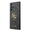 Guess PU 4G Metal Logo dėklas skirtas Samsung Galaxy S23 Ultra pilkos spalvos