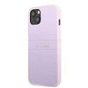 Dėklas Apple iPhone 13 Mini Guess Saffiano Hot Stamp &amp; Metal Logo (GUHCP13SPSASBPU) violetinės spalvos
