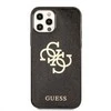 Dėklas GUESS GUHCP12LPCUGL4GBK HARD CASE 4G BIG LOGO GLITTER IPHONE 12 PRO MAX Juodas