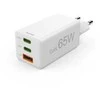 Hama mini GaN 65W PD/QC 2x USB-C, 1x USB-A balta