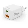 Hama mini 20W PD/QC 1x USB-C, 1x USB-A balta