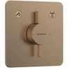 Hansgrohe vannas/dušas maisītāja DuoTurn Q virsapmetuma daļa, 2 izejas, brushed bronze