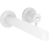 Hansgrohe izlietnes maisītāja Finoris virsapmetuma daļa, 2 MC, iztece 228 mm, no sienas, matēta balta