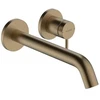 Hansgrohe Tecturis 2-viejų dalių praustuvo maišytuvas iš sienos, 22,5 cm, bronza