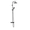 Hansgrohe dušas sistēma ar vannas termostatu Vernis Blend 240 1jet, matēts juodas