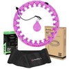 HULA HOP RINKINYS HHW12 VIOLETINIS SU SVORIAIS IR HMS DIRŽAS BR163 Juodas PLUS SIZE