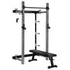 Sieninis stumdomas treniruoklis su suoliuku KLT34 pilkos spalvos HMS FITNESS