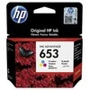 HP 653 originali trijų spalvų kasetė