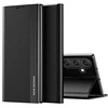 Hurtel „Sleep“ dėklas „Pro“, skirtas „Samsung Galaxy S25 Edge“ su „Flip and Stand“ funkcija – juodos spalvos