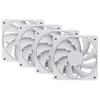 HYTE FA12 Fans, Pack of 4 – 120mm, Snow Baltas