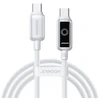Joyroom S-A55 StarFlight 100W USB-C – USB-C laidas 1,2 m – Baltas