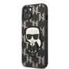 Apple iPhone 13 Mini Karl Lagerfeld dėklas Monogram Ikonik Patch juodos spalvos