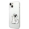 Karl Lagerfeld dėklas, skirtas iPhone 14 Plus 6,7 KLHCP14MCFNRC permatomas kietas dėklas Choupette Fun