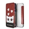 Dėklas Karl Lagerfeld KLFLBKPXVDCRE Apple iPhone X/XS raudonos spalvos book Valentine