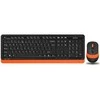 Klaviatūra A4Tech FG1010 FSTYLER set bezdr. klaviatūra + pelė, oranžinė spalva