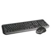 Klaviatūra C-TECH WLKMC-01 belaidis rinkinys set, juodas