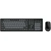 Genius Smart KM-8200 COPILOT komplektas klaviatūra CZ/SK, juoda-pilka su belaidė optinė pelė, klasikinė