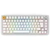 Glorious GMMK Pro Gaming-klaviatūra, 75% - baltas, ISO, Pre-Built