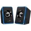 Kompiuterio kolonėlės Genius głośniki SP-U125, 2.0, 3W, mėlyna, garsumo valdymas, 3,5 mm jack (USB), 150Hz-20kHz