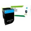 Toneris Lexmark 70C20CE, žalsvai mėlyna, 1 k, CS510DE, CS410DN, CS310DN, CS310N, CS410N, CS410DTN, CS510DTE