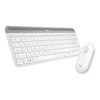 Logitech MK470 Slim Wireless Combo, belaidė klaviatūra ir pelė, DE išdėstymas, Balta