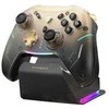 Machenike G5Pro Premium Edition Wireless Game Controller with Charging Station - Juodas and Gold