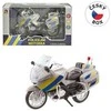 MaDe 95807 - Policijos motociklas, metalinis, 18 cm, sidabrinis