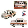 MaDe 98528 - Retro greitosios pagalbos automobilis ant smagračio 6 x 17 x 8 cm