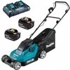 Makita DLM382PM2 Cordless LawnMower 2X18V, 38cm, 2X4,0Ah Li-ion DC18RD 3 in 1 (Cutting/Collecting/Mulching)