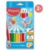Maped Colorpeps maxI trijų pusių 12 spalvų MPED