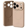 Mercury Semi-Silicone MagSafe dėklas iPhone 17 Pro rožinės spalvos Sand