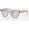 RayBan Meta Skyler blizgi kreidos pilka / G15 žalia