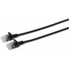 MicroConnect RJ-45/RJ-45 kat.6 U/UTP Juodas 0.25m (V-UTP60025S-SLIM)