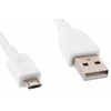 USB laidas MicroConnect USB-A - mikroUSB 1,8 m baltos (USBBMICRO18W)