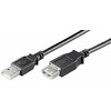 USB kabelis MicroConnect USB-A - USB-A 3 m Juodas (USBAAF3B)