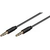 MicroConnect – 3,5 mm (3 kontaktų, stereofoninis) Minijack plonas kabelis, 0,5 m