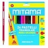 MITAMA trikampiai spalvoti pieštukai 3,3 mm (24 vnt.)