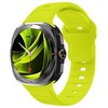 Mobile Origin Easy Strap silikoninis dirželis Galaxy Watch Ultra 47 mm, fluorescencinės geltonos spalvos