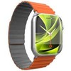 Mobile Origin magnetinis dirželis, pilkas/oranžinis - AW Ultra 2/1 (49 mm) 9/8/7 (45 mm)/6/SE/5/4 (44 mm)/3/2/1 (42 mm)