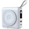 Mobile Origin nešiojamas įkroviklis ir kelioninis įkroviklis, „Lightning“ / USB-C laidas, suderinamas su „MagSafe“ / „AW“ / „iPhone“, baltas