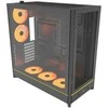 Montech HS01 PRO PC-kompiuterio korpusas, Midi-Tower, ATX, aRGB, Tempered Glass – juodos spalvos