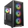 Montech XR Wood PC-kompiuterio korpusas, Midi-Tower, ATX, ARGB, Tempered Glass – juodos spalvos