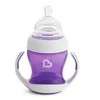 MUNCHKIN mokomoji gertuvė su rankenomis ir minkštu snapeliu, Gentle Transition, violetinės spalvos, 4mėn+, 118 ml, 012550WWW