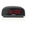 Stalinis laikrodis Nedis CLDK008BK LED su snaudimo funkcija be radijo, juodas