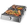 Elektrinis grilius Nedis KAGR151FSR, Juodas, Sidabrinis, Plastic, Nerūdijantis plienas, Square, Rotary, Griddle, 290 x 230 mm