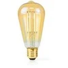 Nedis LBDE27ST64GD1 LED lempa Labai šilta šviesa, Šiltai balta 2100 K 4.9 W E27 F